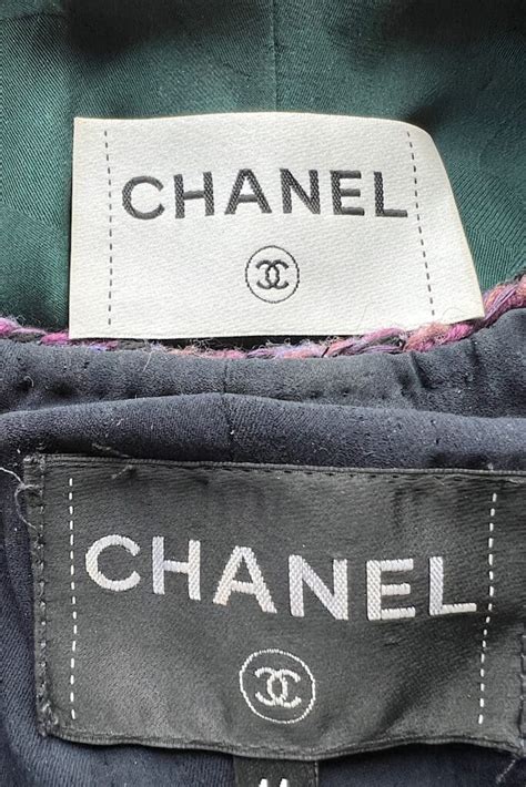 chanel jacket fake|authentic chanel clothing label.